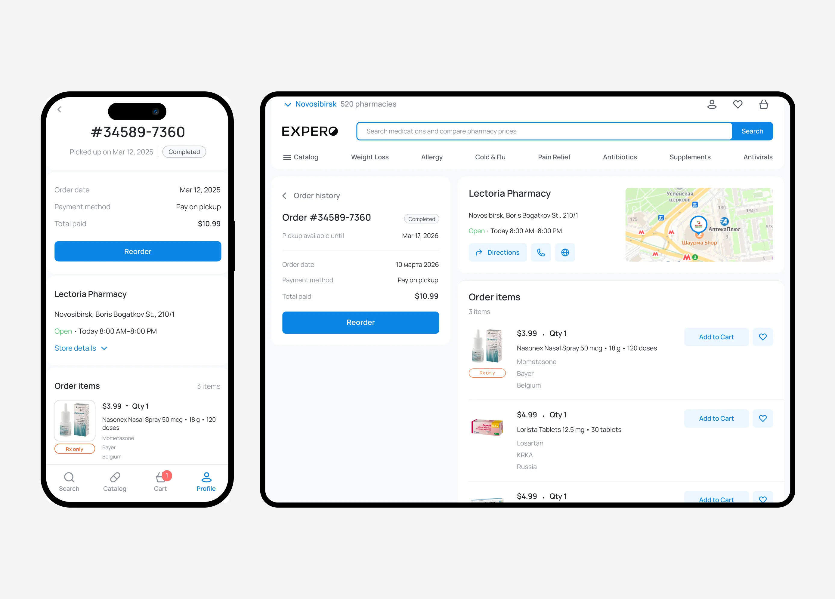 Expero App and Web case preview