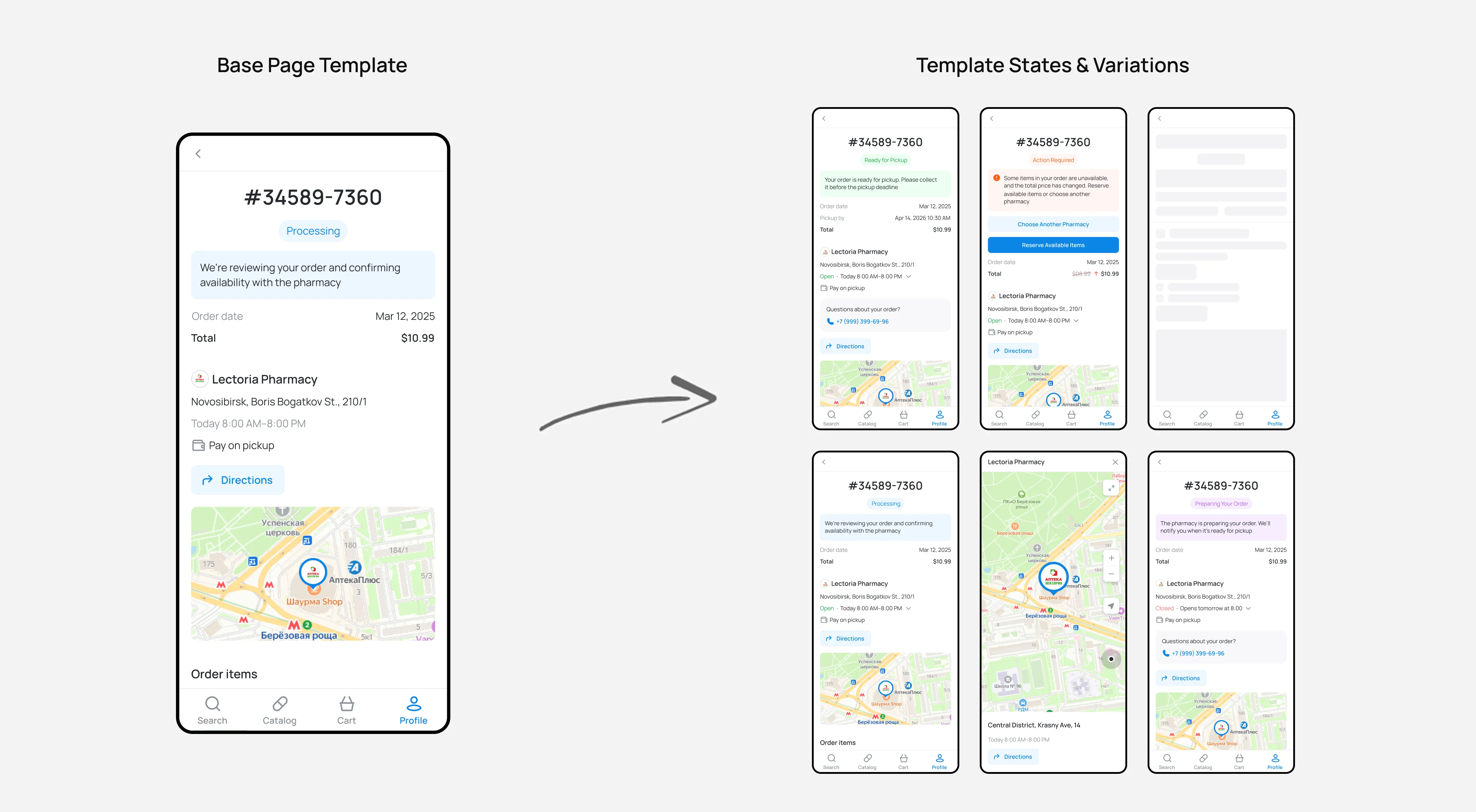 Expero page template components